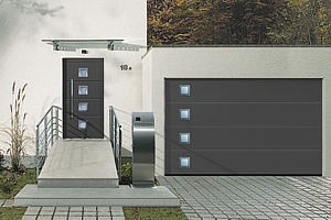 Style 452 anthracite finish matching front entrance and garage door